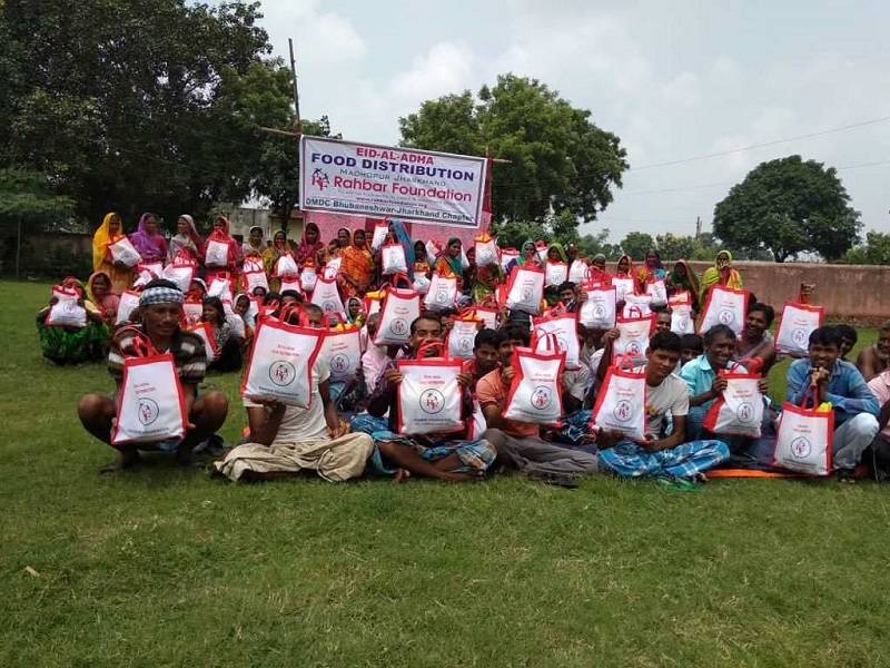 2018 - Eid Al Adha-Qurbani Distribution at Madhupur, Jharkhand